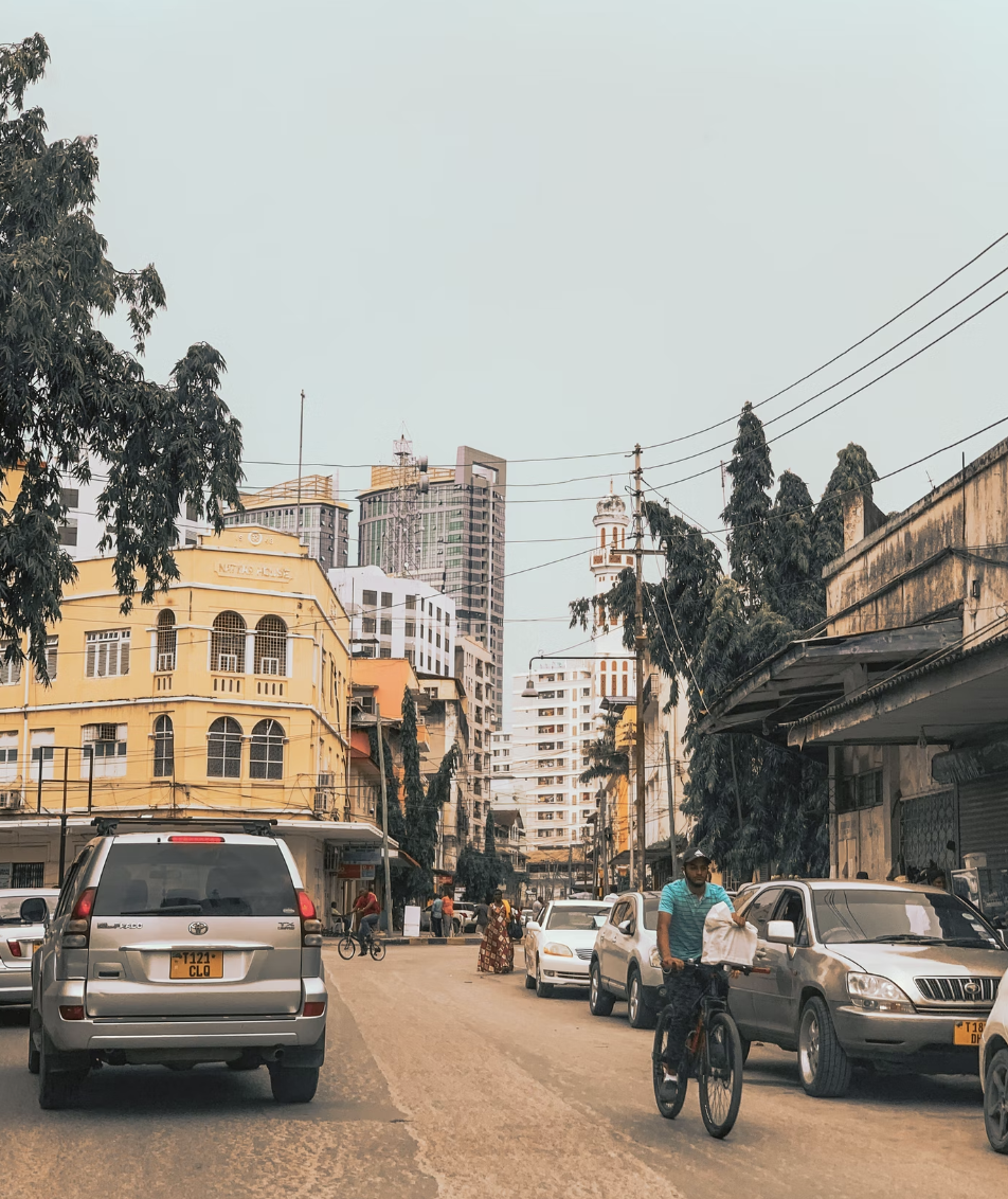 Busy street in Dar es Salaam. Image from Unsplashed.